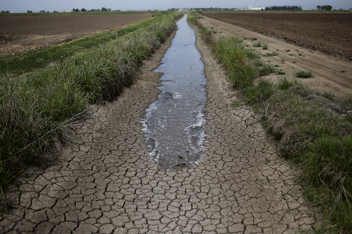 California drought running water